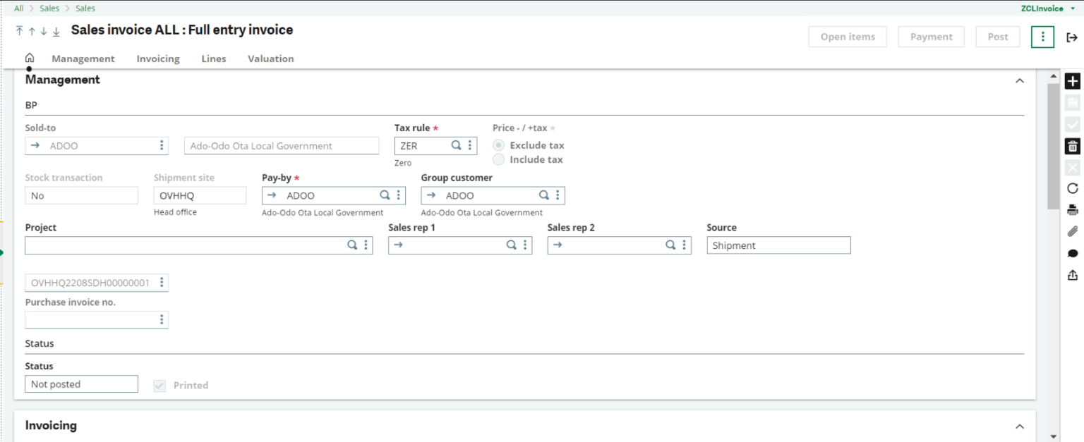 How to Create Sales Invoices in Sage X3 - Consultingbord